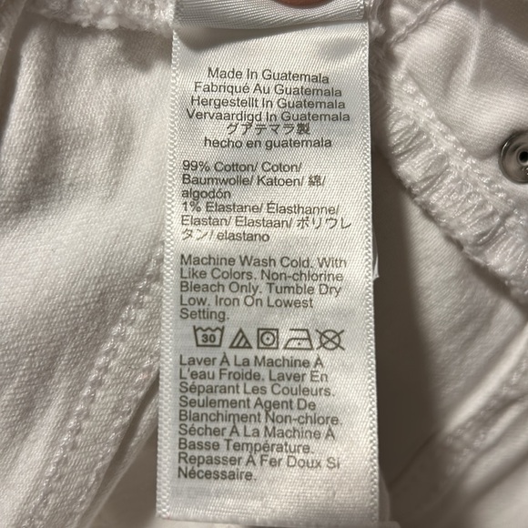 J. Crew 'Essential Stretch' 4 Button, 5 Pocket White Jeans - Picture 8 of 9